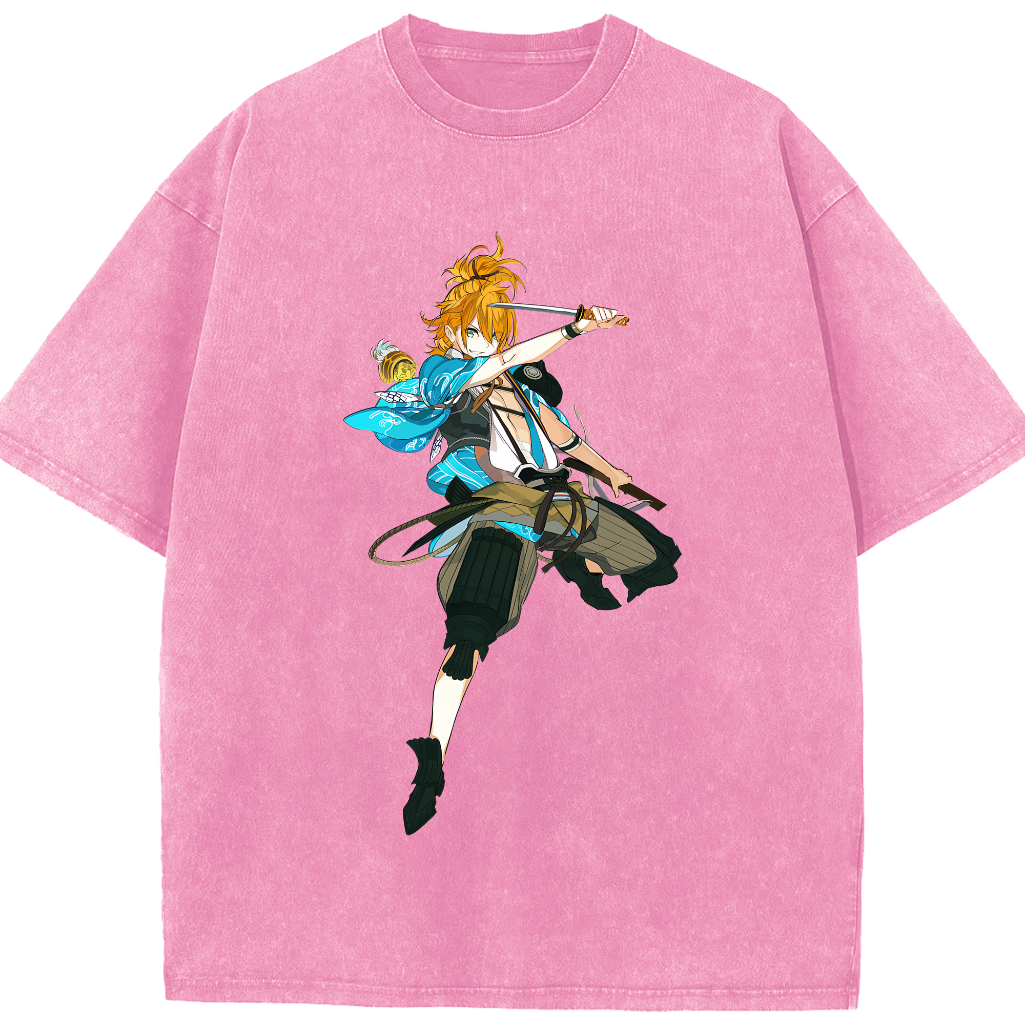 （画像用） 刀剣乱舞 Touken Ranbu 綿100% ヴィンテージ風 半袖Tシャツ（フロントプリント）